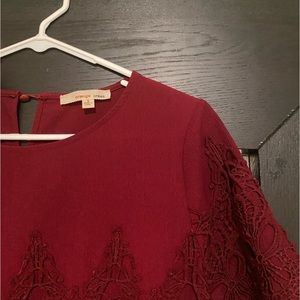 Comfortable burgundy dress
